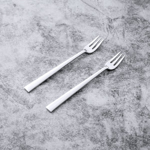 Supreme Stainless Steel 2-Piece Slim Square Edge Dessert Fork