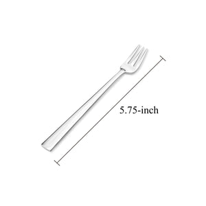 Supreme Stainless Steel 2-Piece Slim Square Edge Dessert Fork