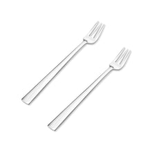 Load image into Gallery viewer, Supreme Stainless Steel 2-Piece Slim Square Edge Dessert Fork