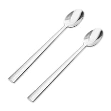 Load image into Gallery viewer, Supreme Stainless Steel 2-Piece Slim Square Edge Ice Tea Spoon