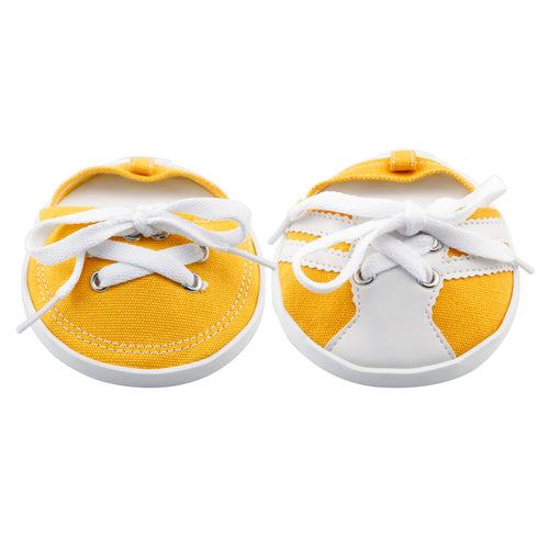 Drinkwear 2-Piece Tennis Shoe Coaster, Yellow Gold