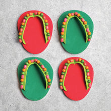 Load image into Gallery viewer, Drinkwear 4-Piece Garland Flip Flop Coaster