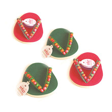 Load image into Gallery viewer, Drinkwear 4-Piece Garland Flip Flop Coaster