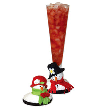 Load image into Gallery viewer, Drinkwear 4-Piece Snowies Plush Coaster