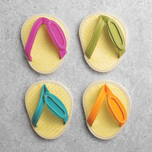 Drinkwear 4-Piece Framed Rattan Flip Flop Coaster
