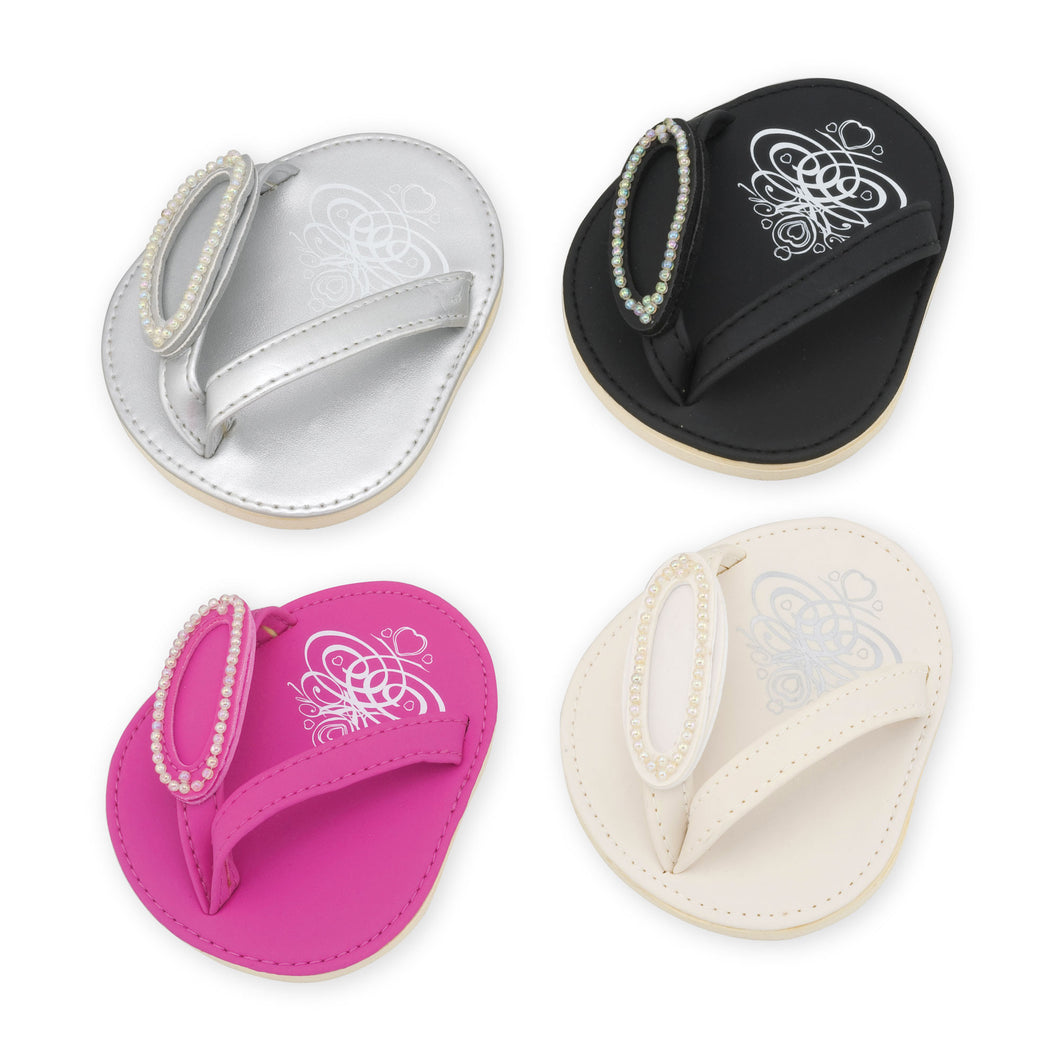 Drinkwear 4-Piece Framed Beads Flip Flop Coaster