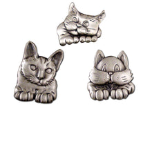 Load image into Gallery viewer, Cat Head Magnets Set of 12