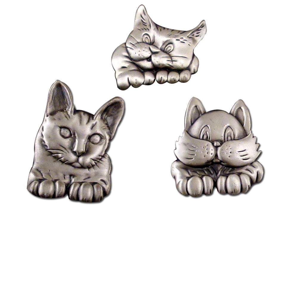 Cat Head Magnets Set of 12
