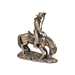 Cowboy On Horse Figurine