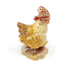 Load image into Gallery viewer, Hen with Eggs Trinket Box