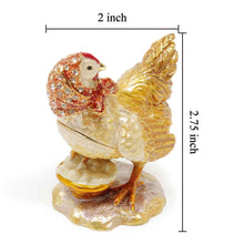 Load image into Gallery viewer, Hen with Eggs Trinket Box
