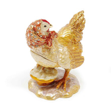 Load image into Gallery viewer, Hen with Eggs Trinket Box