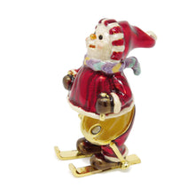 Load image into Gallery viewer, Ski Snowman Trinket Box
