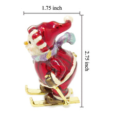 Load image into Gallery viewer, Ski Snowman Trinket Box