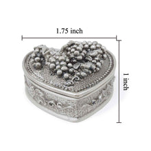 Load image into Gallery viewer, Vintage Grape Heart Trinket Box