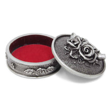 Load image into Gallery viewer, Vintage Rose Round Trinket Box
