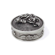Load image into Gallery viewer, Vintage Rose Round Trinket Box