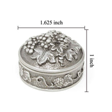 Load image into Gallery viewer, Vintage Grape Round Trinket Box
