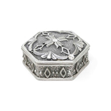 Load image into Gallery viewer, Vintage Hexagonal with 3 Crystals Trinket Box