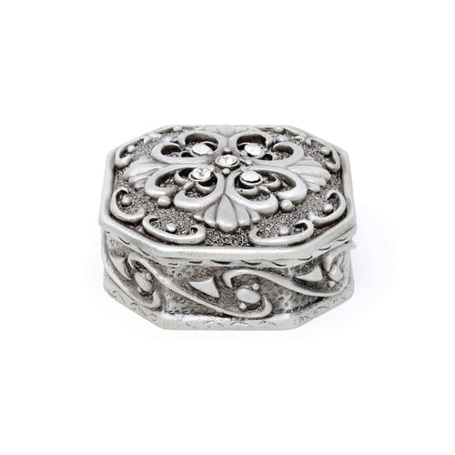 Vintage Octagon with Jewels Trinket Box