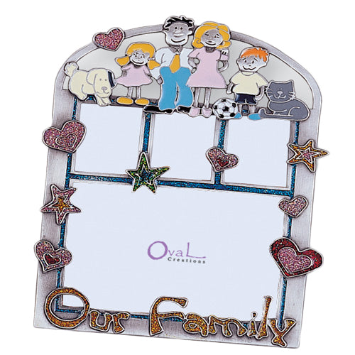Our Family, 4 Holes Picture Frame