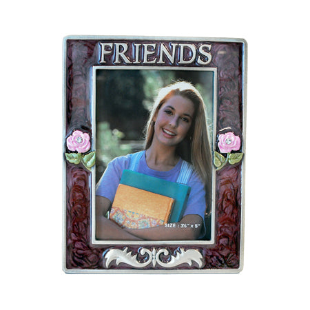 Friends Picture Frame, Silver/Brown, 3.5