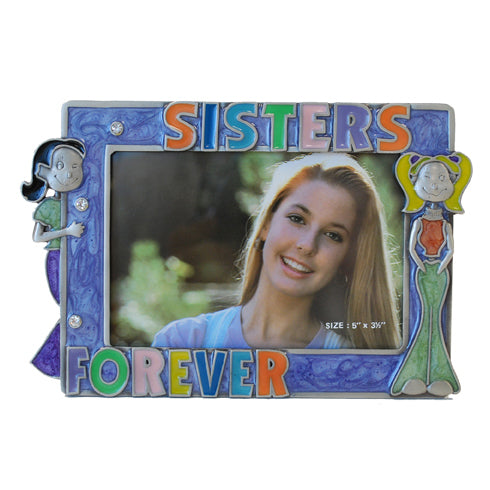 Sister Forever Picture Frame, Purple, 3.5