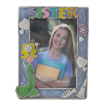 Sister Picture Frame, Purple, 3.5