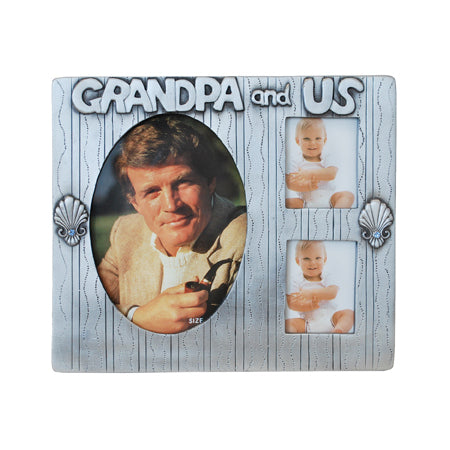 Grandpa & Us, 3 Holes Picture Frame