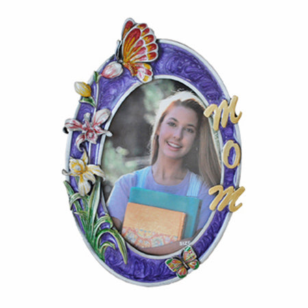Mom Picture Frame, Purple, 3.5
