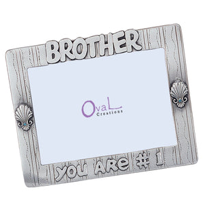 Brother, You Are #1 Picture Frame, 4" x 6"