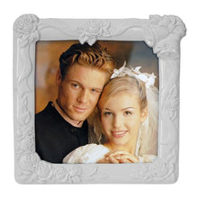 Load image into Gallery viewer, White Wedding Picture Frame, 5&quot; x 5&quot;