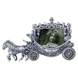 Just Married, Carriage Picture Frame, 2.5" x 3.5"