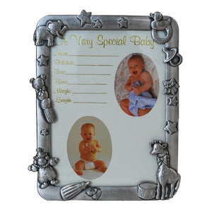 Baby with Giraffe Picture Frame, 6" x 8"