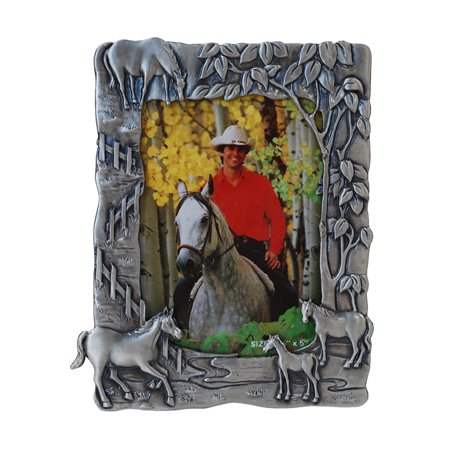 4 Horses Picture Frame, 3.5