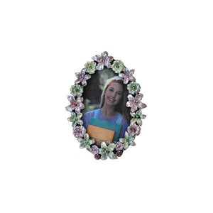 Flowers, Oval Picture Frame, 2" x 3"