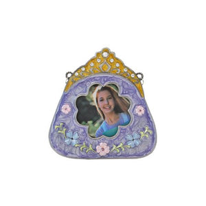 Purse Picture Frame, Purple, 2.5" x 2.5"