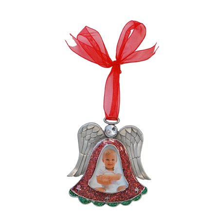 Angel with Red Ribbon Picture Frame, 2