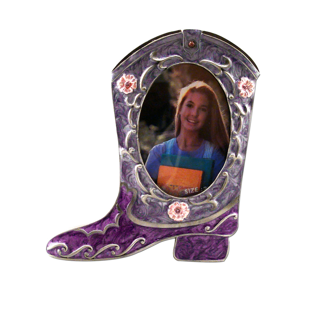 Boot Picture Frame, Purple, 2
