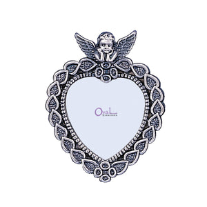Mini Angel with Heart Picture Frame, 1.5" x 1.5"