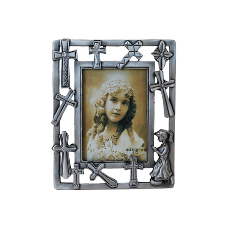 Cross Girl Picture Frame, 2.5