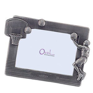 Basketball Boy, Horizontal Picture Frame, 3.5" x 5"