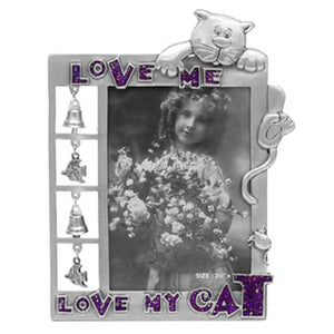 Love Me, Love My Cat Picture Frame, 3.5" x 5"