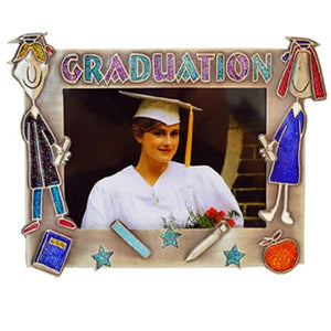 Graduation Boy & Girl Picture Frame, 3.5" x 5"