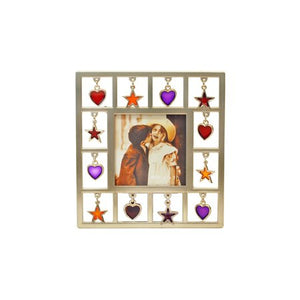 Stars/Hearts Picture Frame, 2.5" x 2.5"