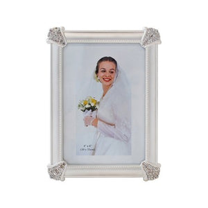 Yellow/Silver Picture Frame, 4" x 6"