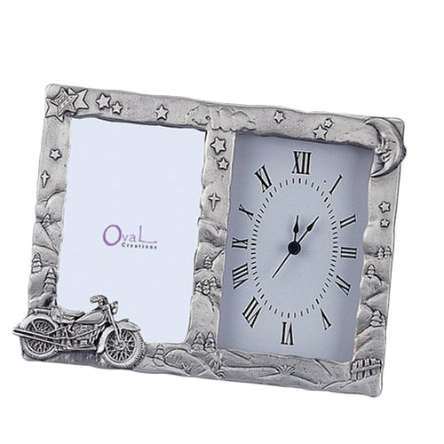 Motor with Clock Picture Frame, 3.5