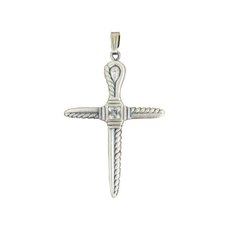 Cross with Twist Design Necklace Pendant