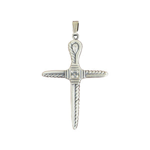 Cross with Twist Design Necklace Pendant