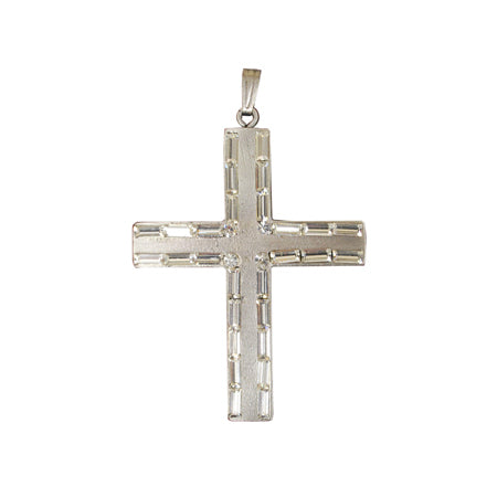 Cross with Jewel Border Necklace Pendant